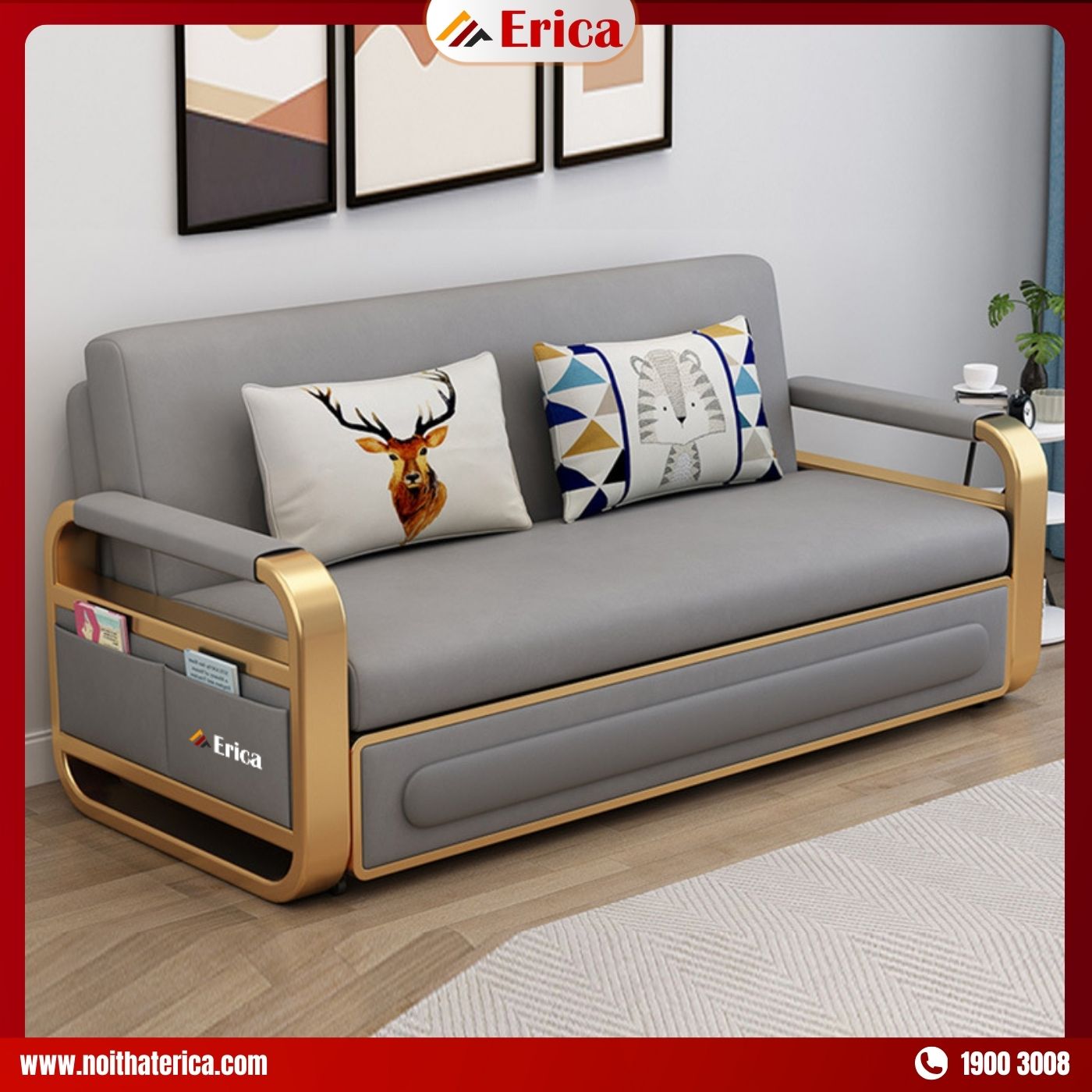 Ghế sofa đôi giá rẻ ERICA ED1 2 ghế đơn