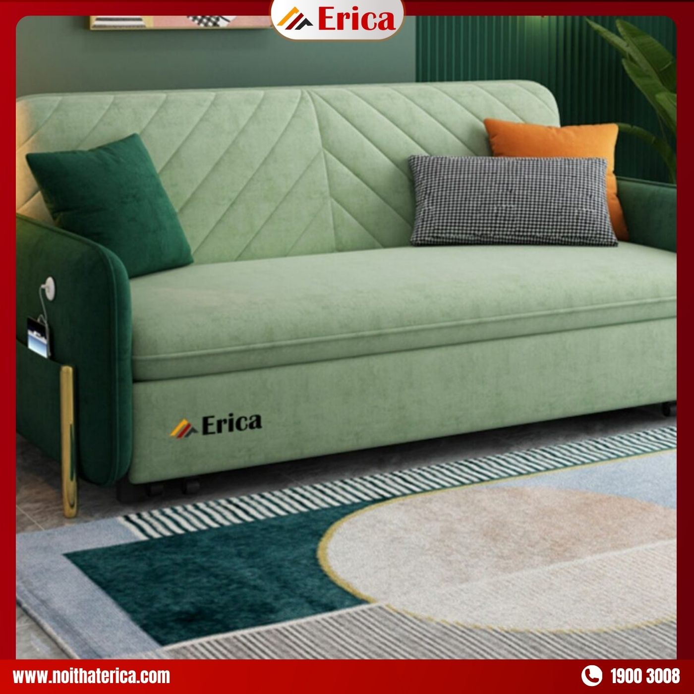 Ghế sofa văng 2 chỗ ngồi ERICA ED8