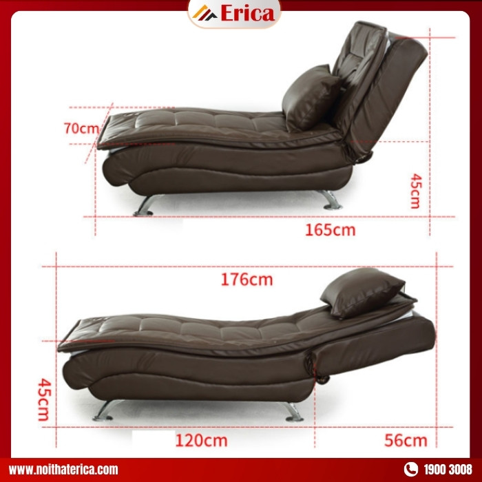 Sofa chung cư thư giãn hiện đại Erica Gt6