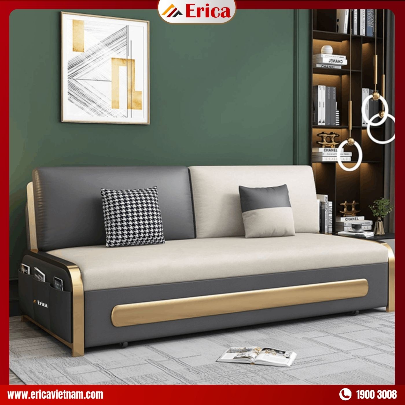 Sofa kết hợp giường ngủ hiện đại ED2