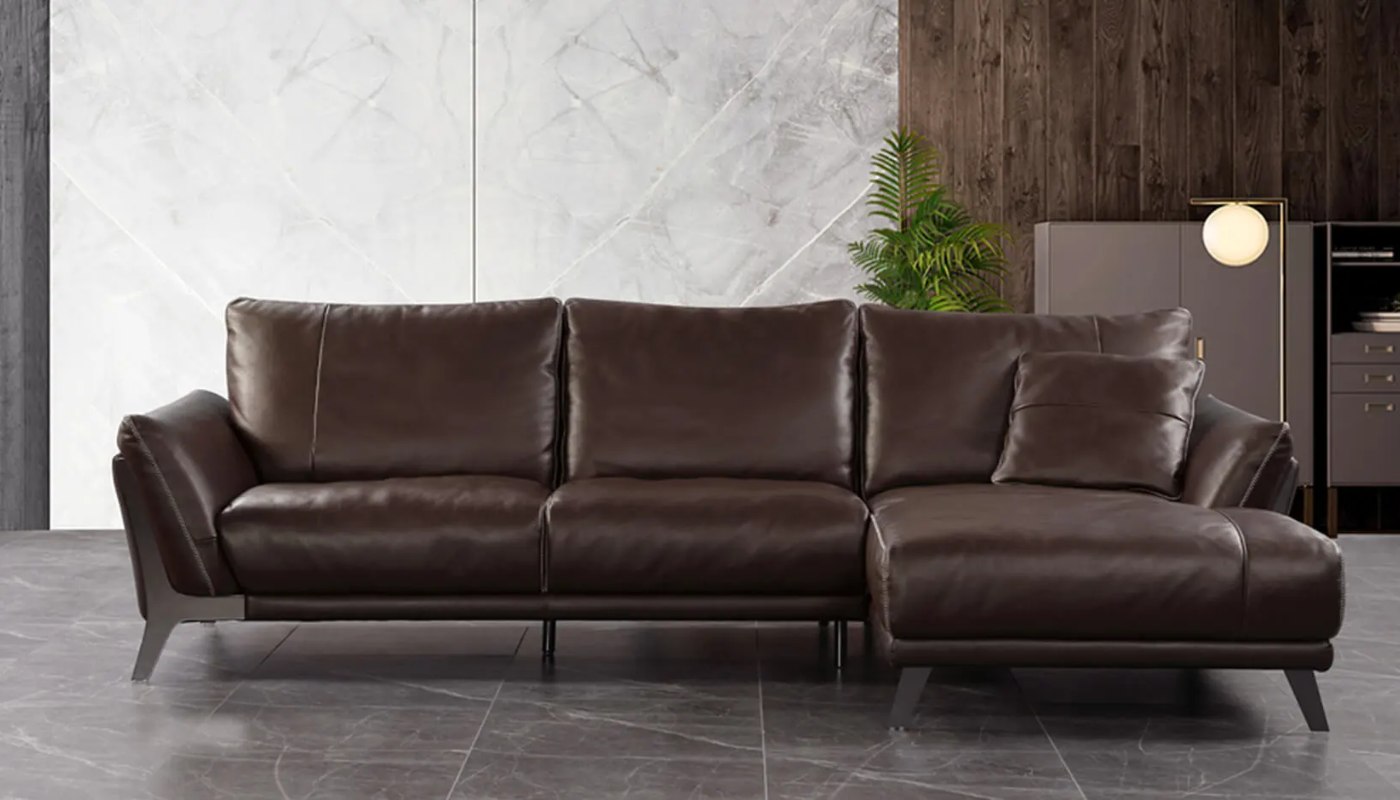 Sofa nhập khẩu Ý da bò