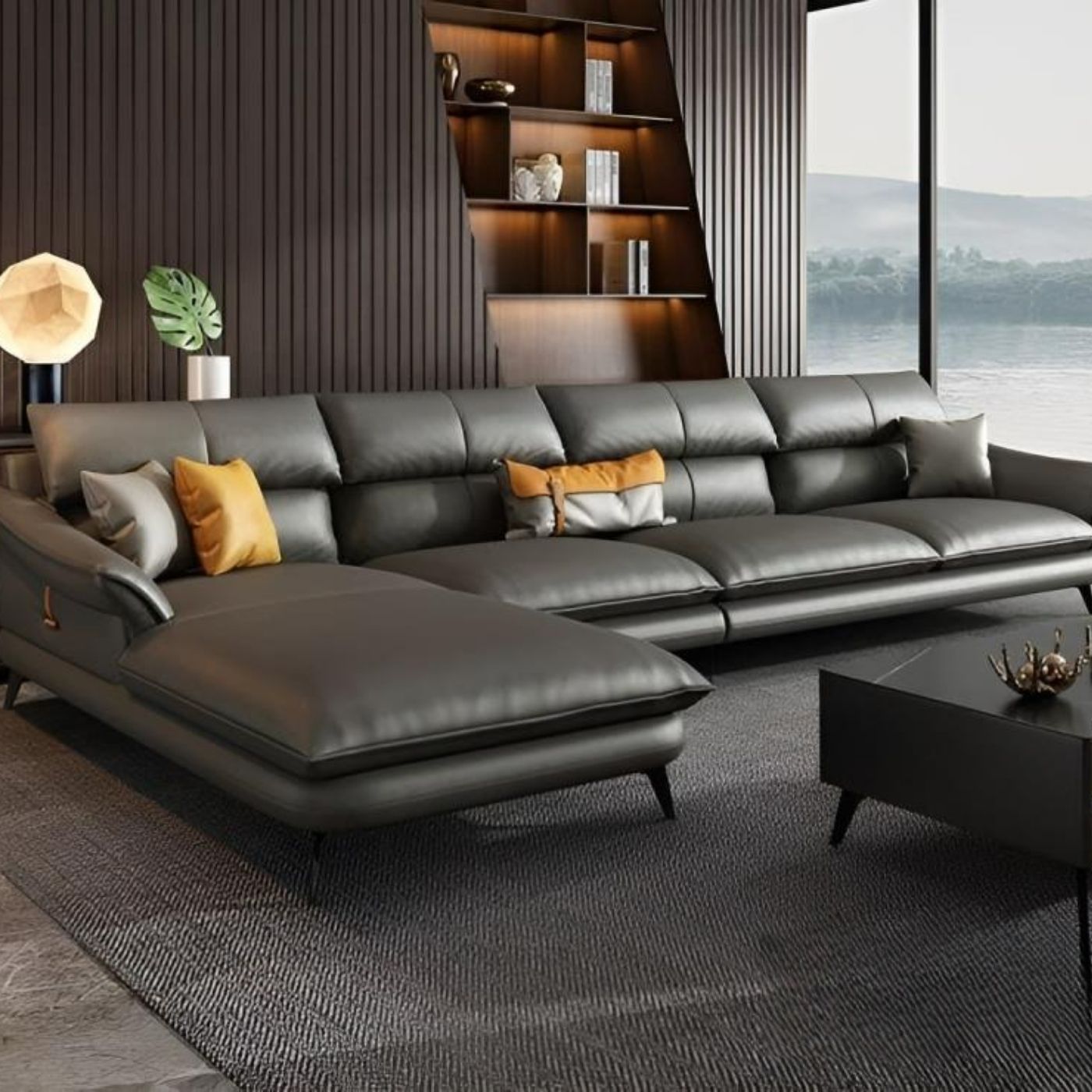 Ghế sofa phòng khách sạn chữ L