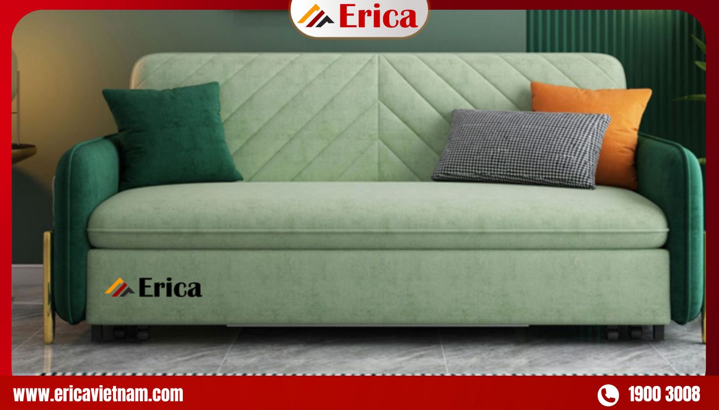 Sofa văng vải nỉ hiện đại