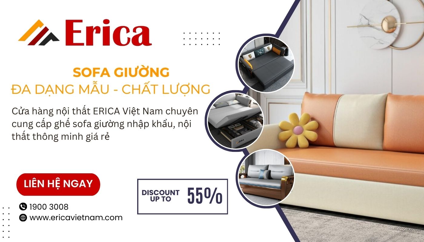 Mua sofa giường tại Erica