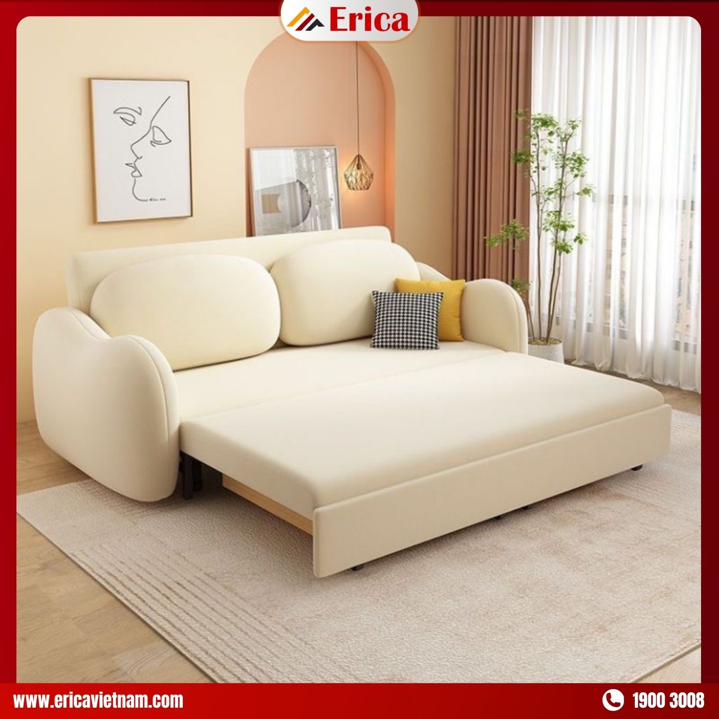 Mẫu ghế sofa nệm ERICA SB12 cao cấp giá rẻ