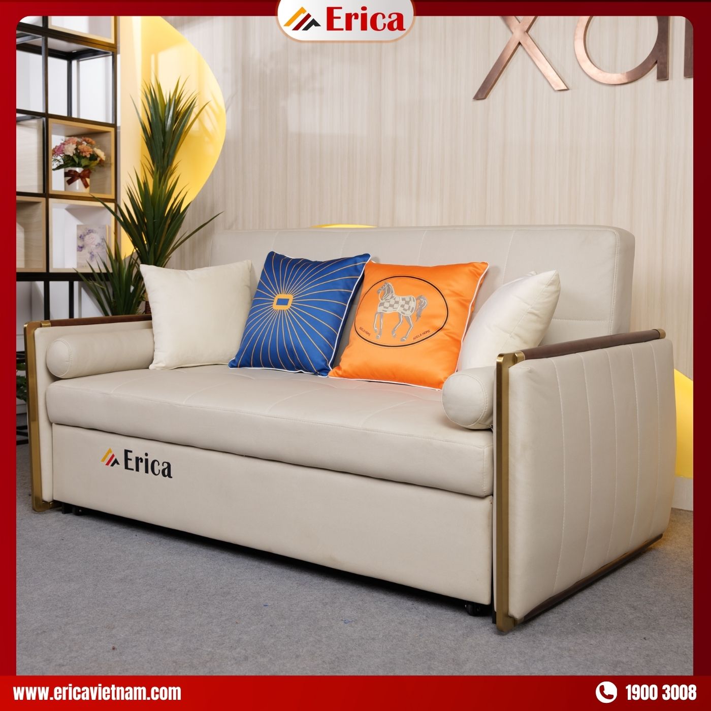 Không đặt sofa giường đối diện cửa ra vào