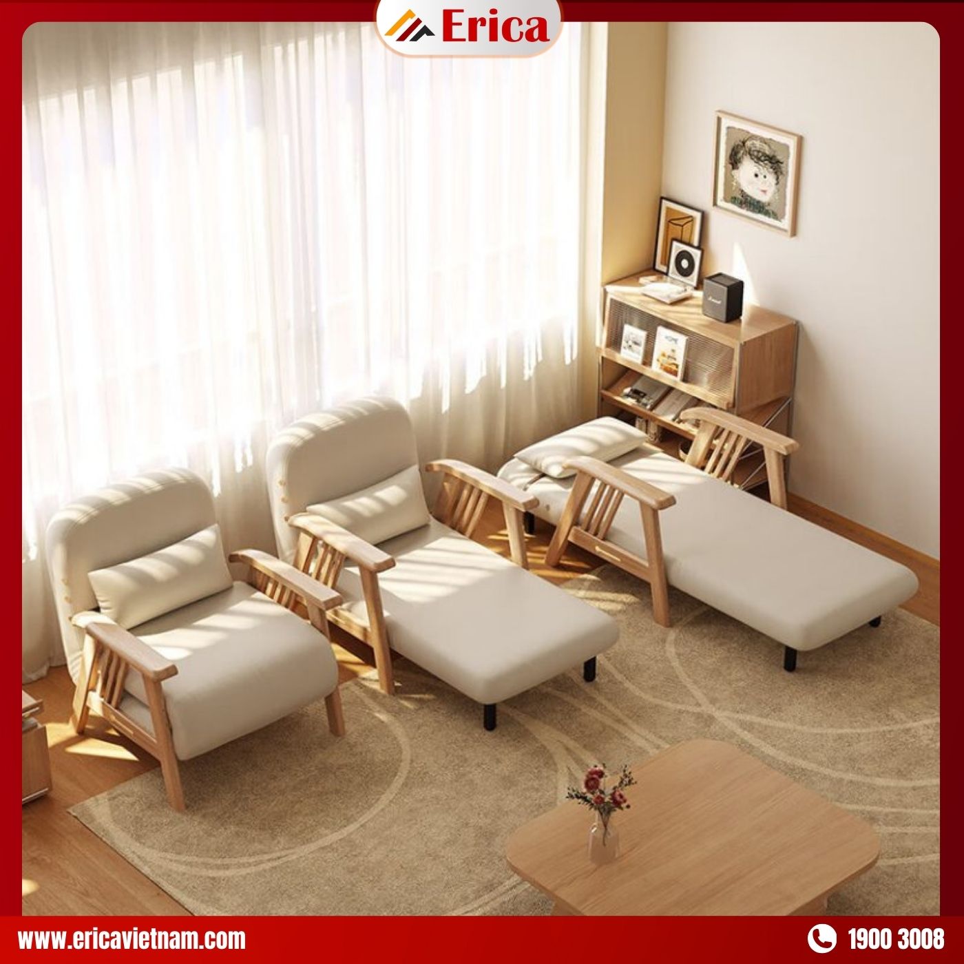 Sofa nệm gỗ cao cấp ERICA SD930