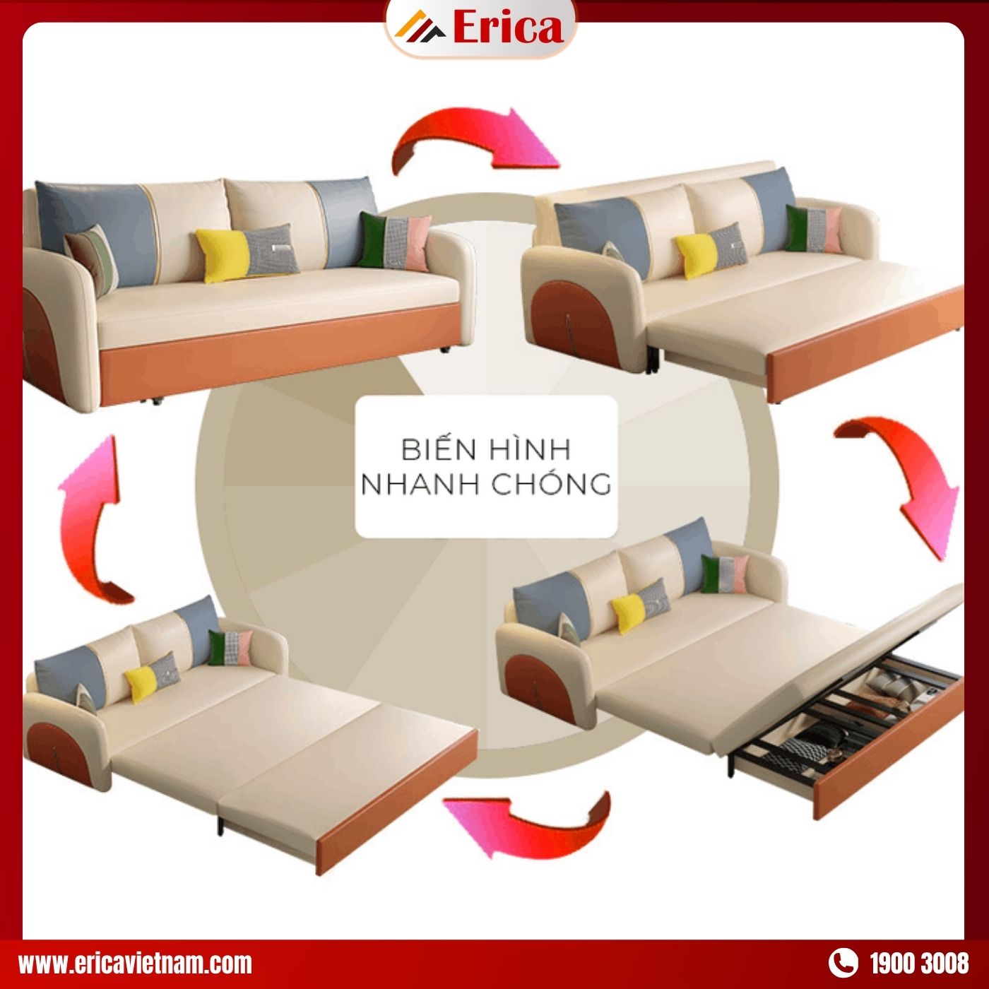 Vì sao cách mở ghế sofa giường đúng cách lại quan trọng