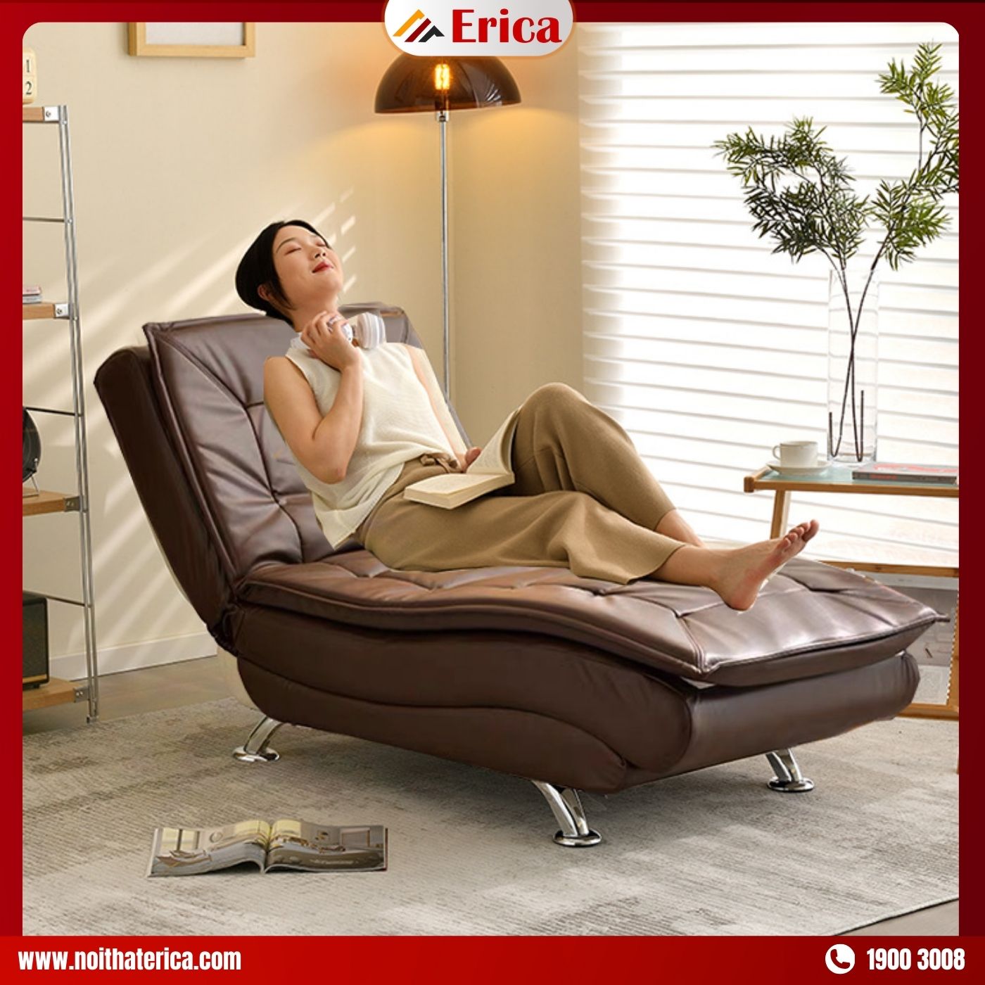 Ghế sofa giường đơn thư giãn Erica Gt6