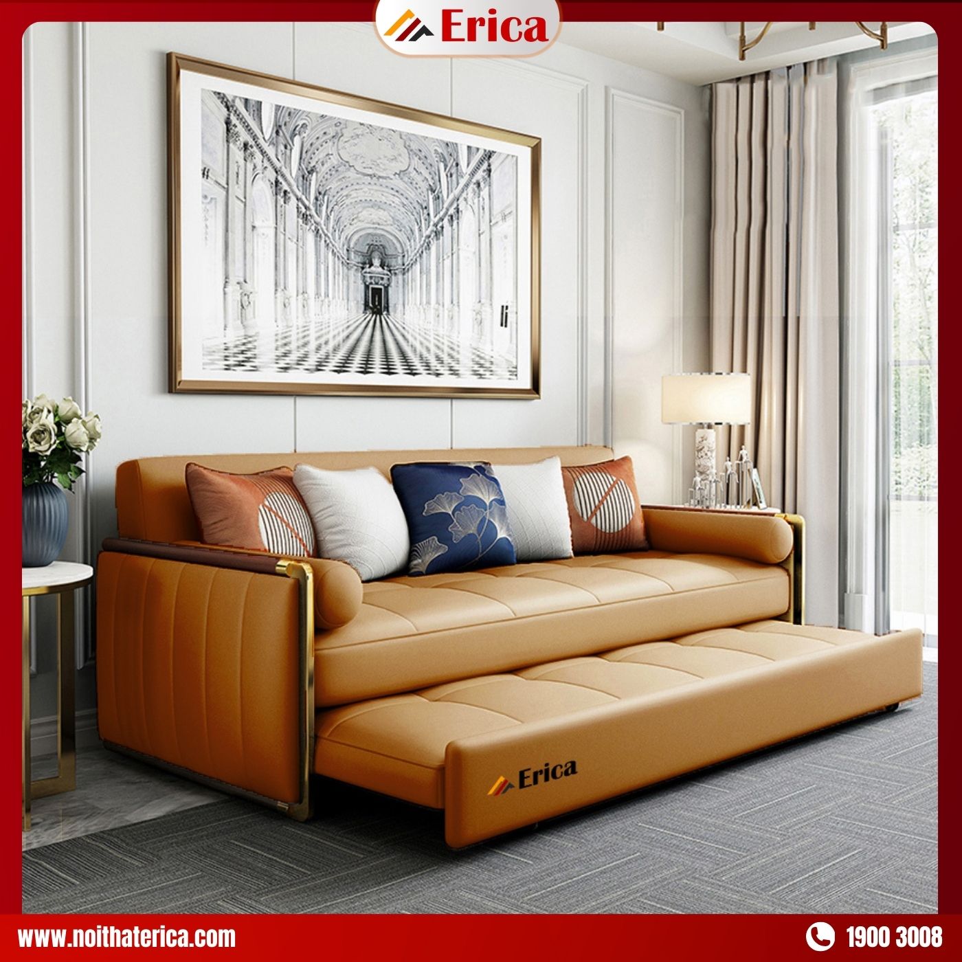 Sofa kết hợp giường Erica LX2