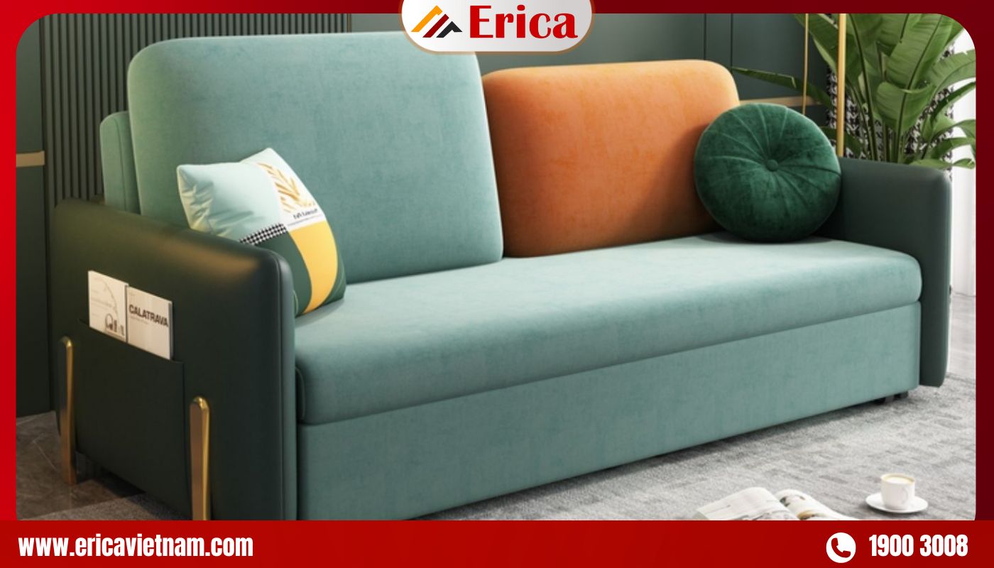 Sofa tiếp khách vải nỉ