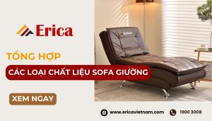 Các loại chất liệu sofa giường phổ biến, được sử dụng nhiều