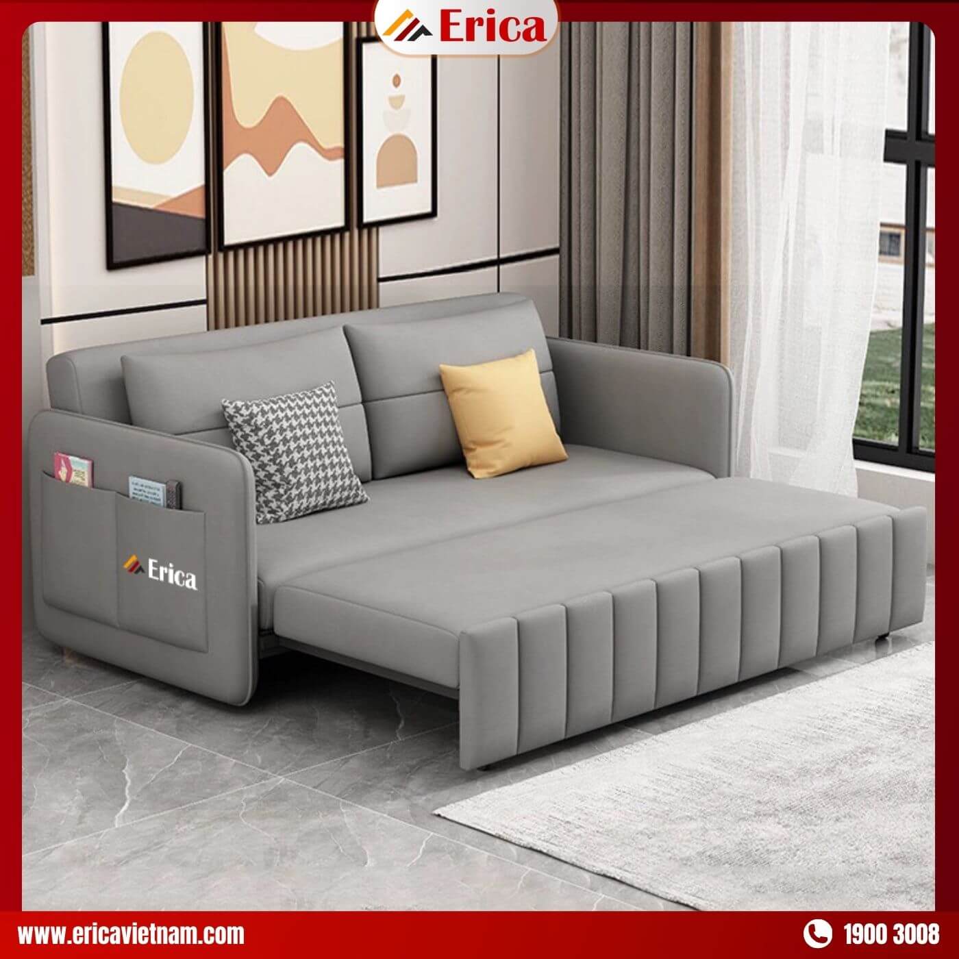 Mẫu sofa giường Erica ed3 bán chạy