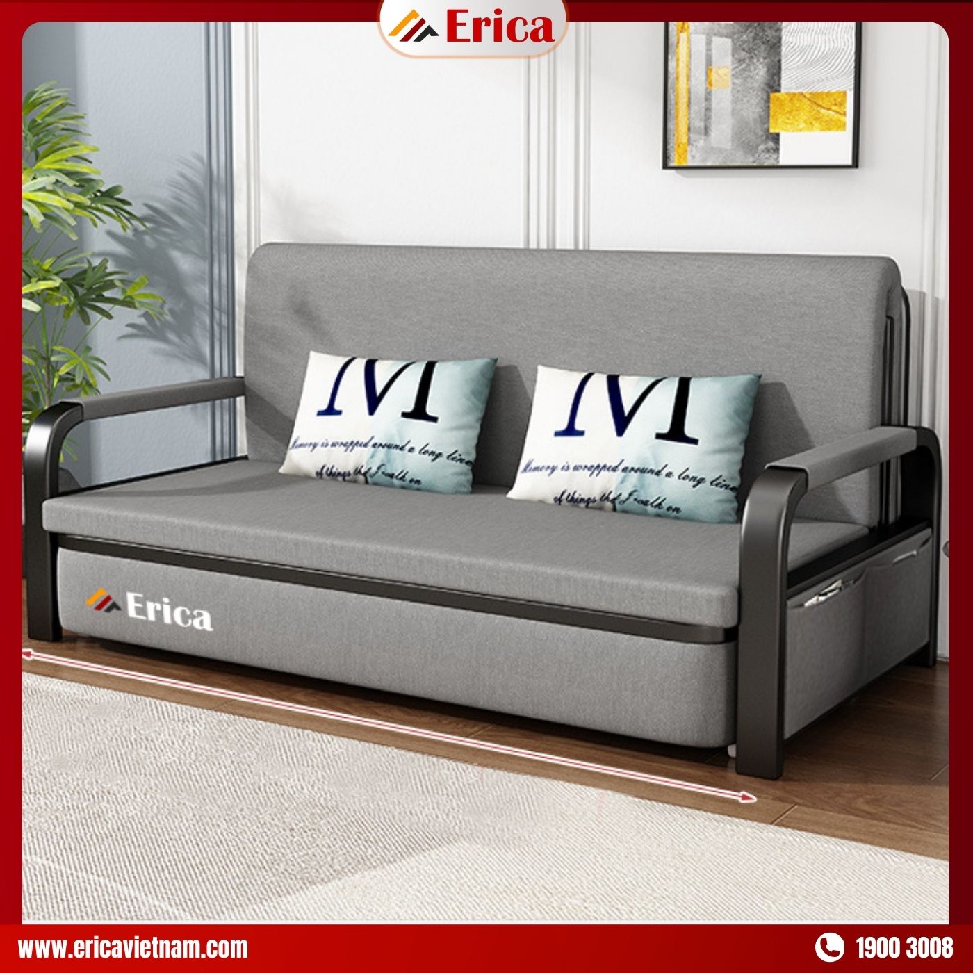 Ghế sofa dài 1m5 ERICA E3