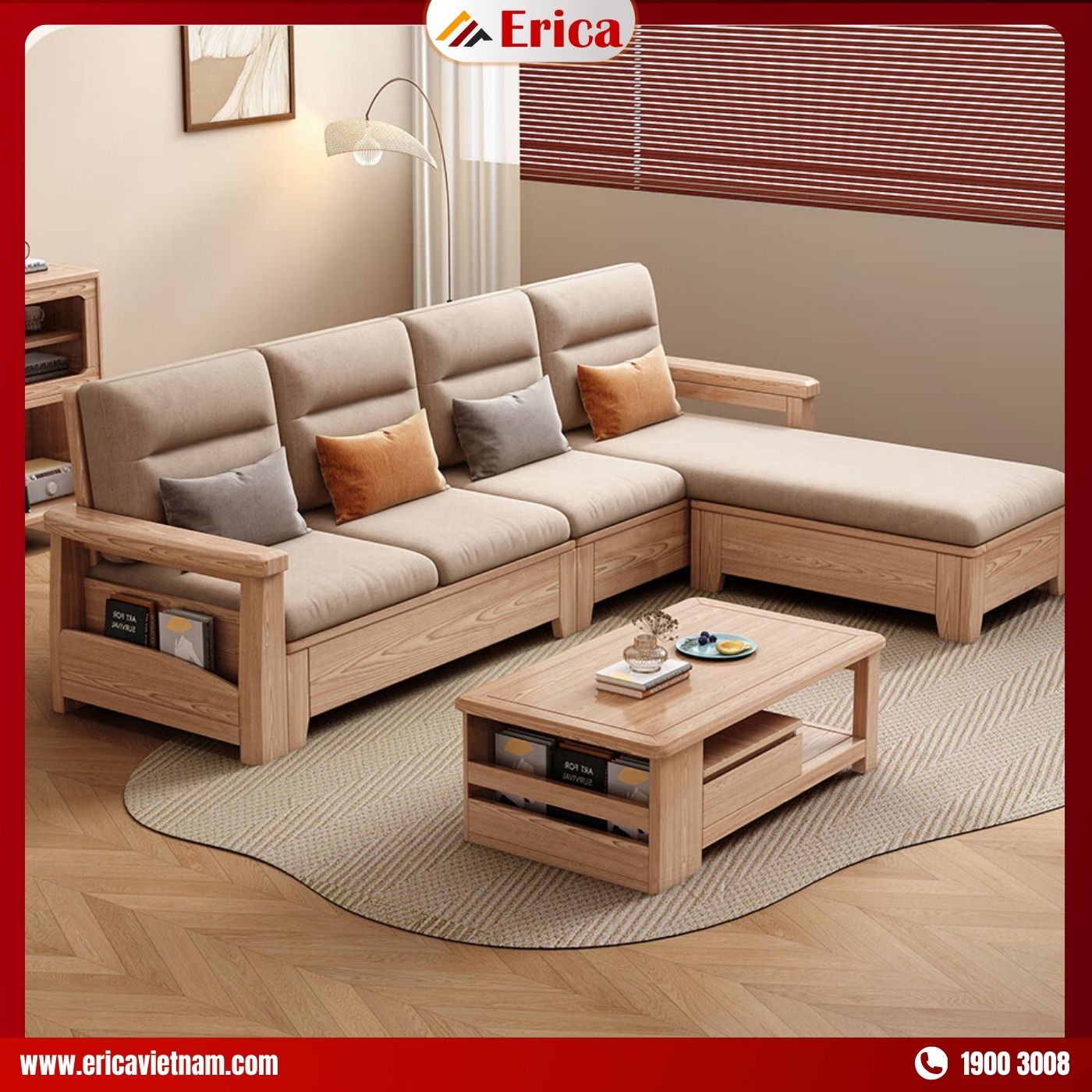 Sofa Bắc Âu góc L