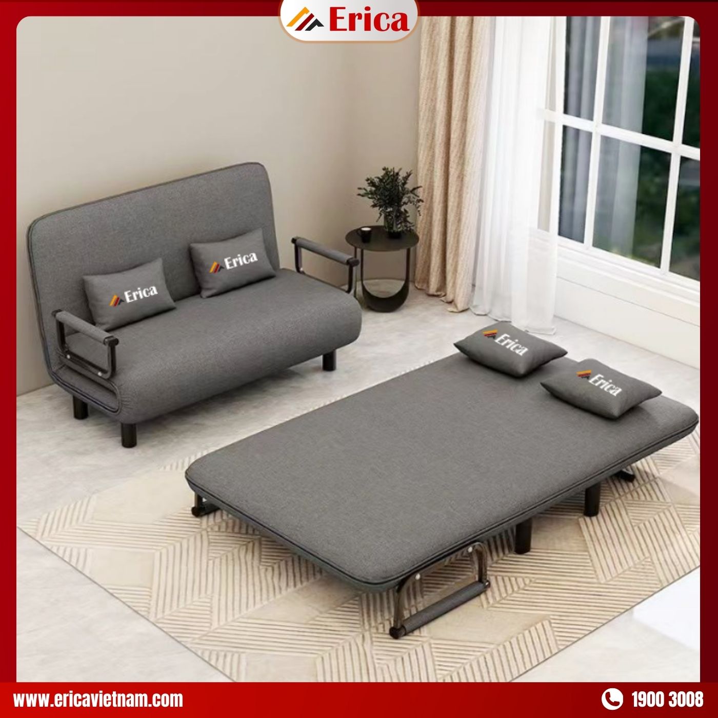 Ghế sofa đơn dài 1m5 Erica M6