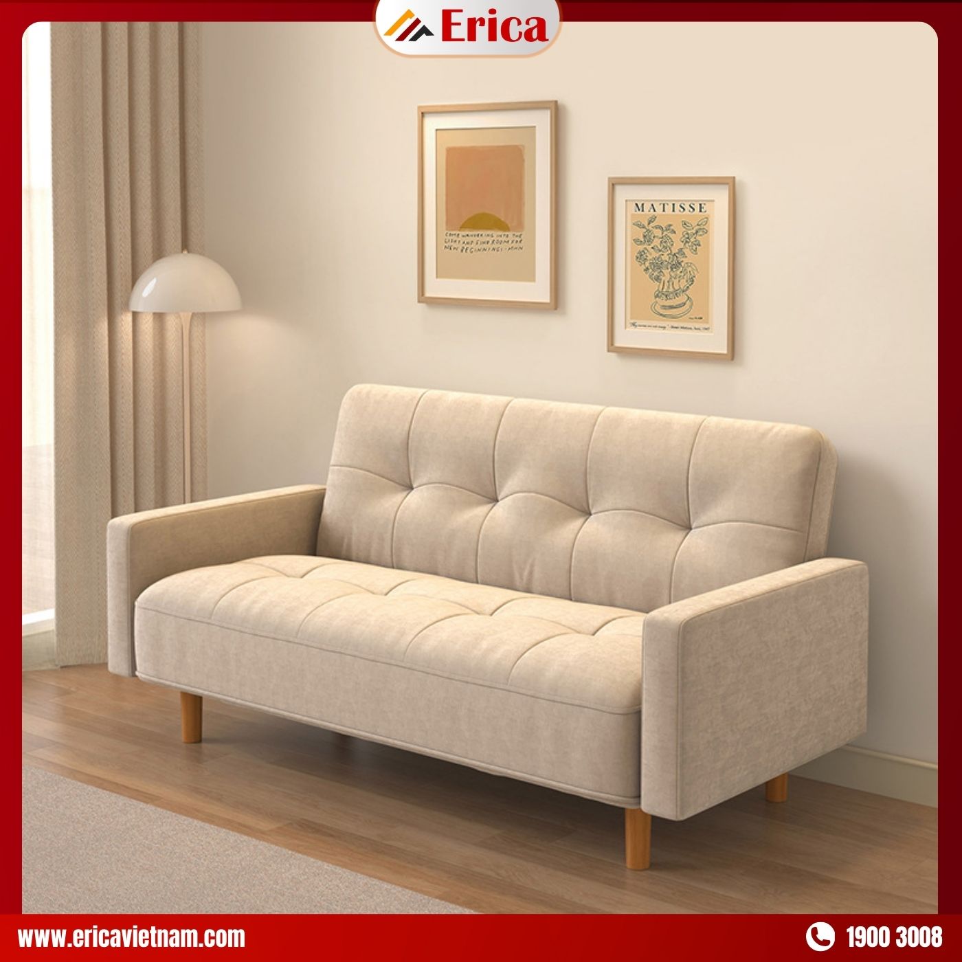 Bộ ghế sofa băng ERICA SB193 mẫu sofa giá dưới 3 triệu