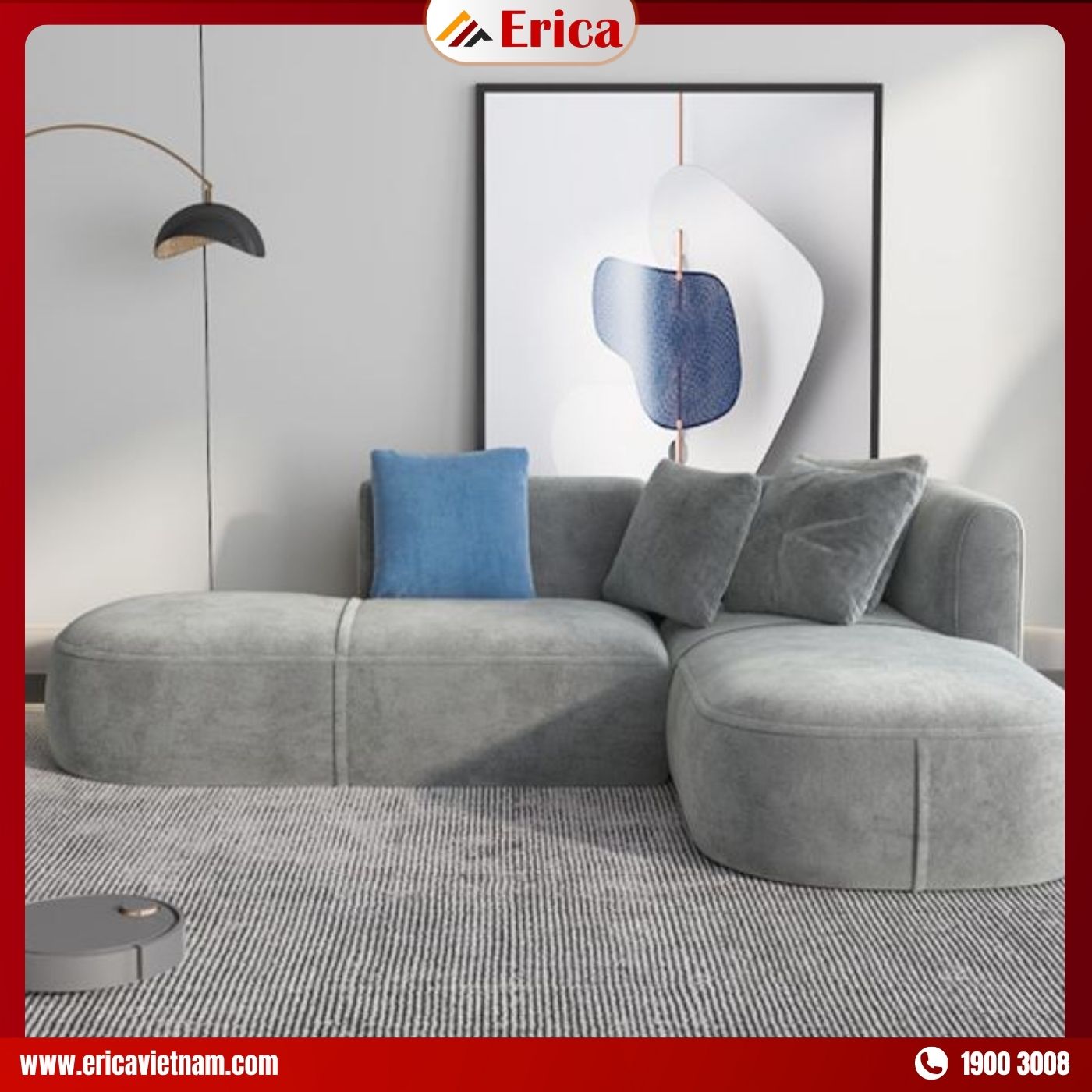 Sofa chữ L - sofa phòng khách nhỏ 15m2