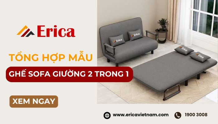 Giường gấp sofa 2 trong 1 đa năng, vừa làm ghế vừa làm giường