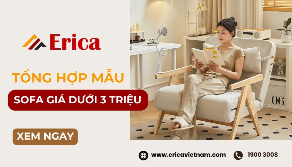 Ghế sofa đơn dưới 3 triệu tại Erica