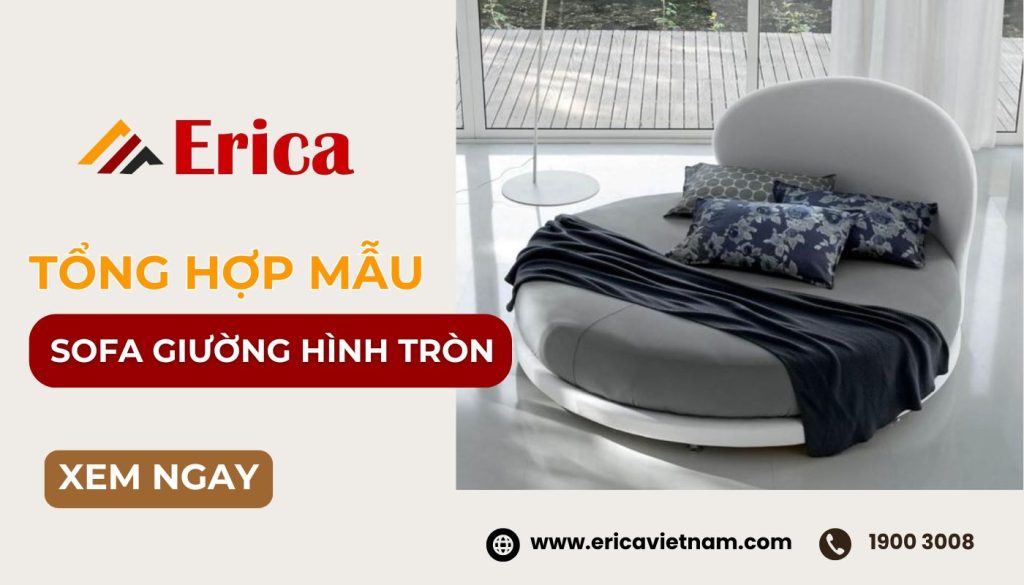 Tổng hợp các mẫu sofa giường hình tròn hiện đại