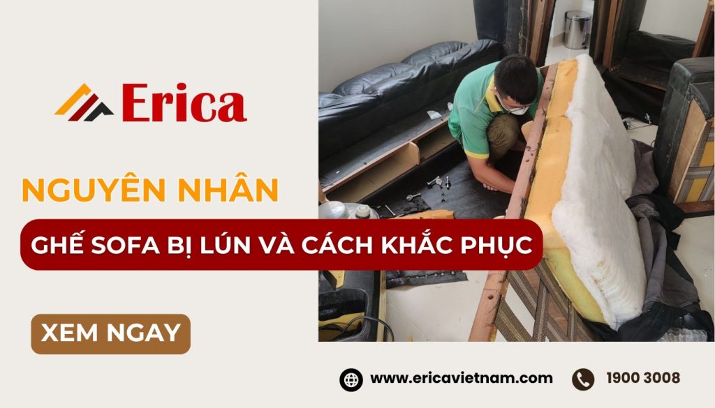 Nguyên nhân ghế sofa bị lún và cách khắc phục