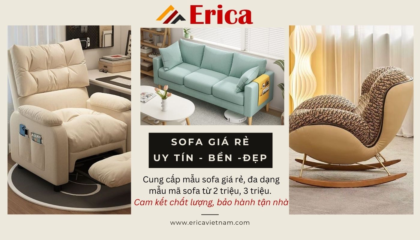 Mua sofa giá rẻ, uy tín tại Erica