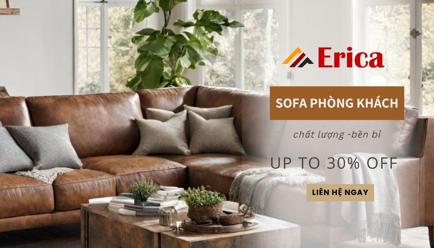 Erica - Địa chỉ mua ghế sofa rustic style giá rẻ, uy tín