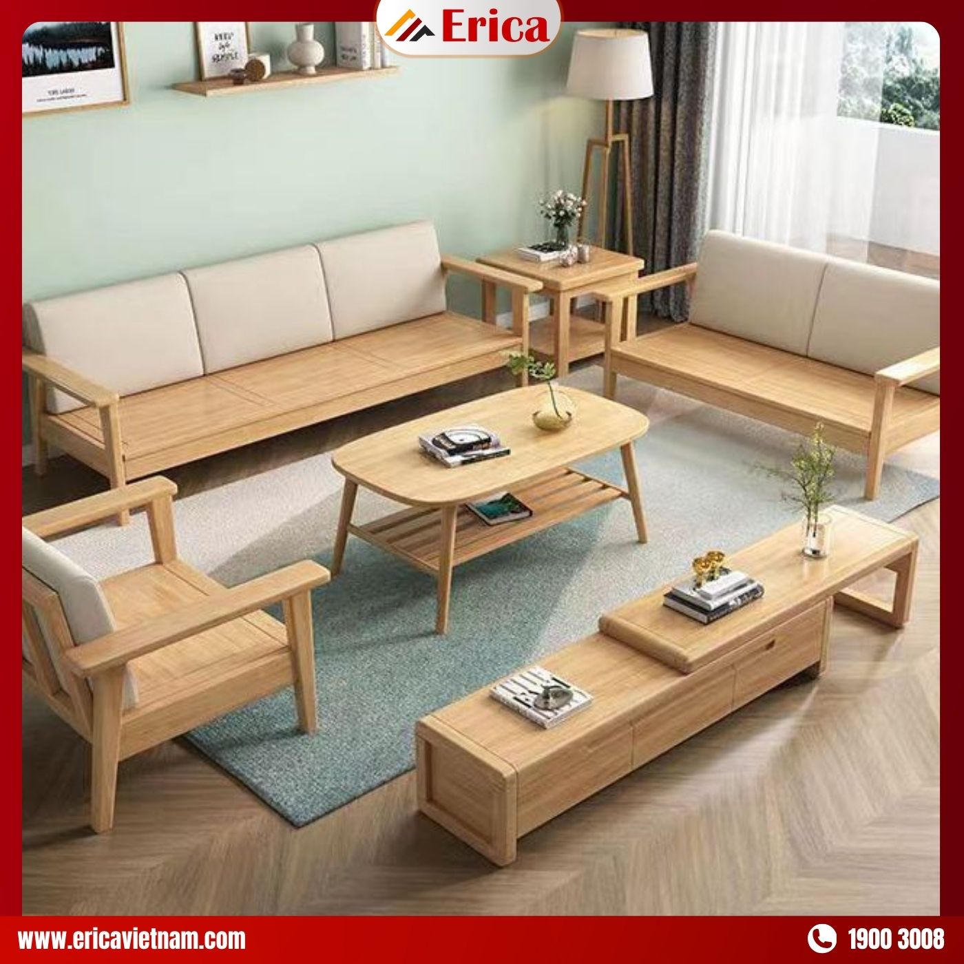 Mẫu ghế sopha cho phòng khách nhỏ ERICA – EB847