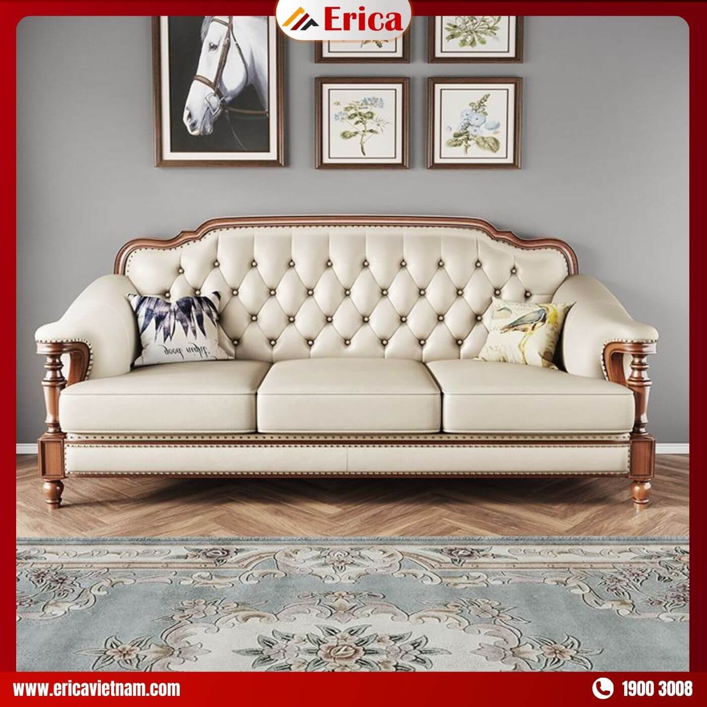 mẫu sofa vintage cổ điển