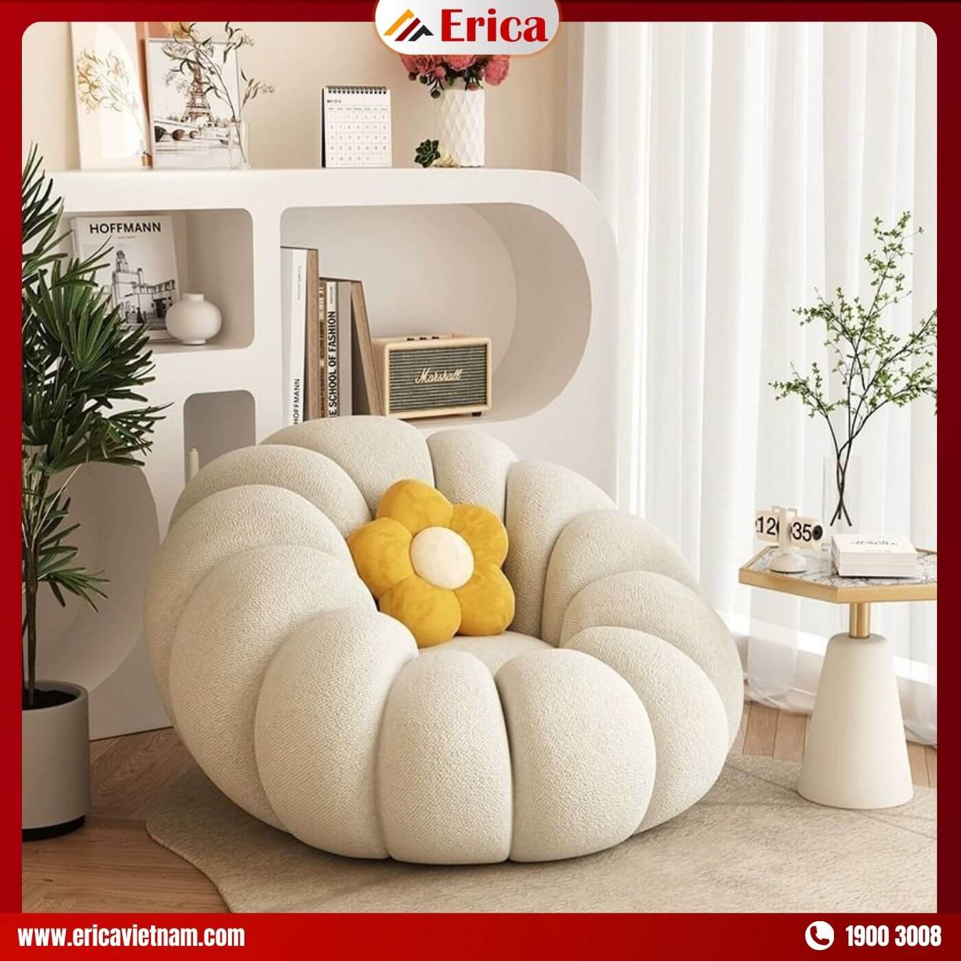 Sofa ERICA SD224 kiểu dáng bí ngô độc đáo