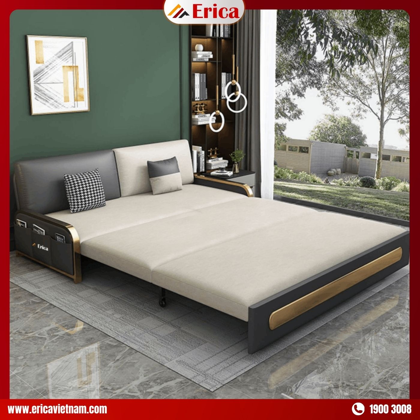 Sofa ERICA – ED2 tiện lợi cho không gian nhỏ hẹp