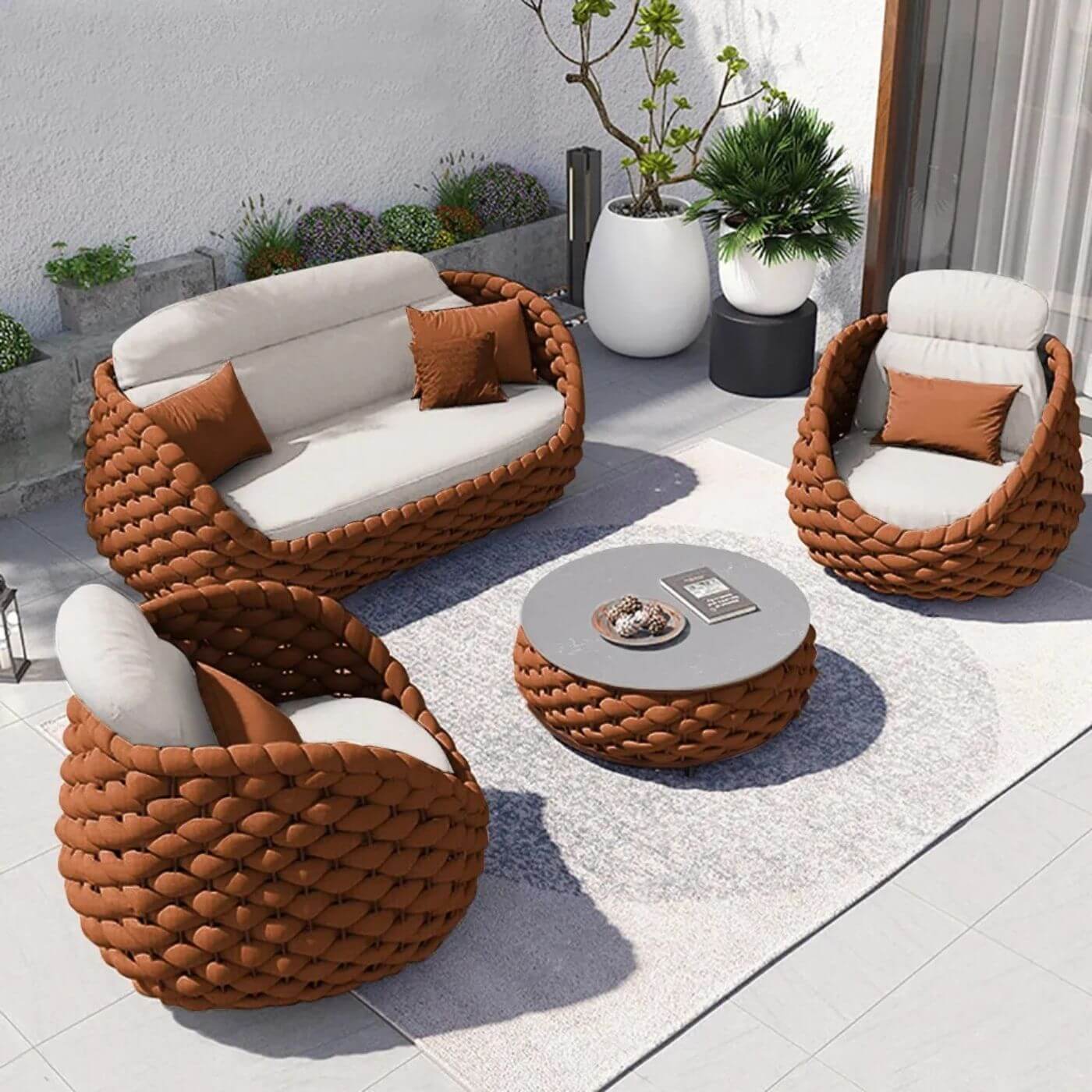 Sofa cho quán cà phê sân thượng ngoài trời