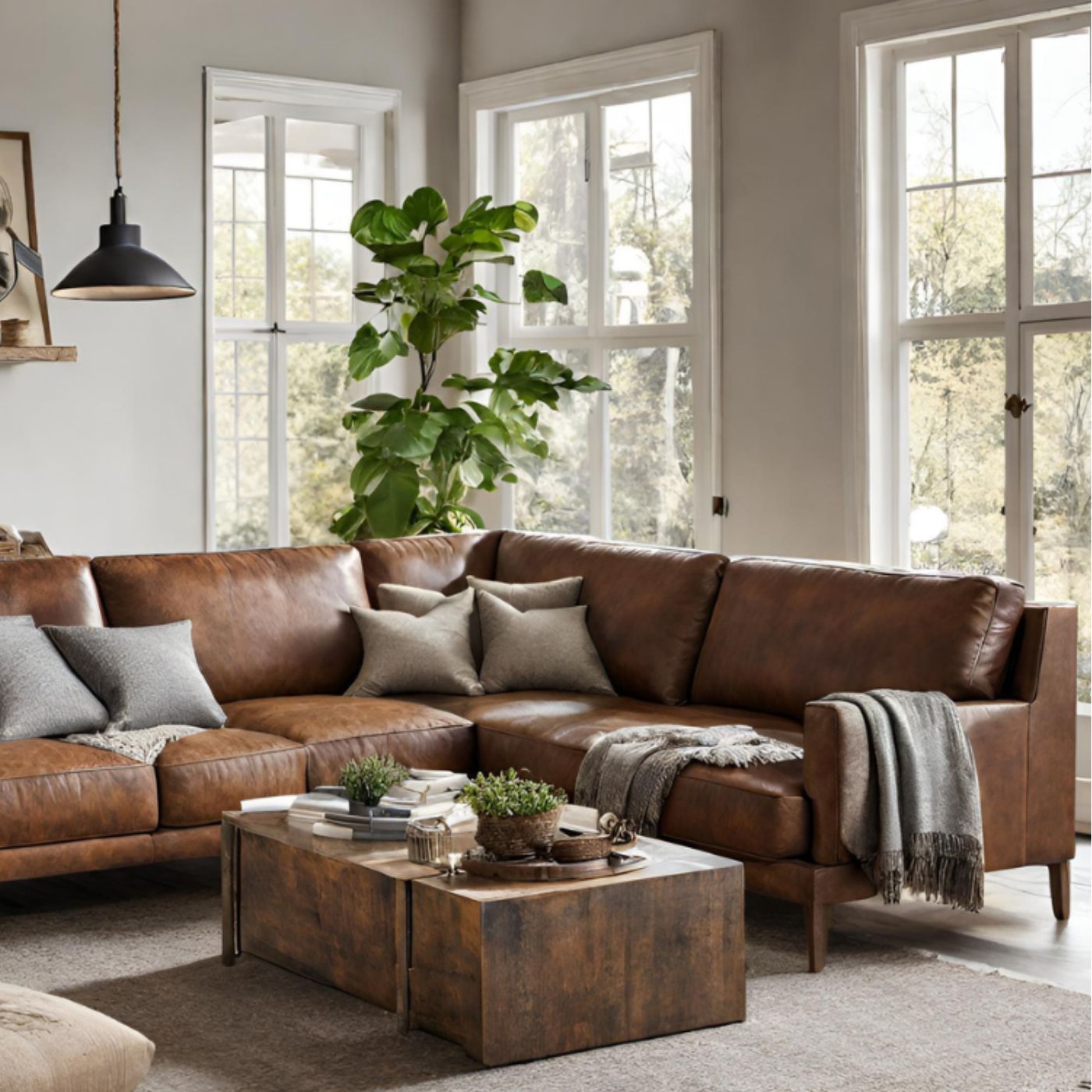 Ghế sofa theo phong cách nội thất Rustic