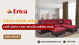 Màu ghế sofa hợp mệnh Hỏa giúp gia chủ thu hút nhiều tài lộc