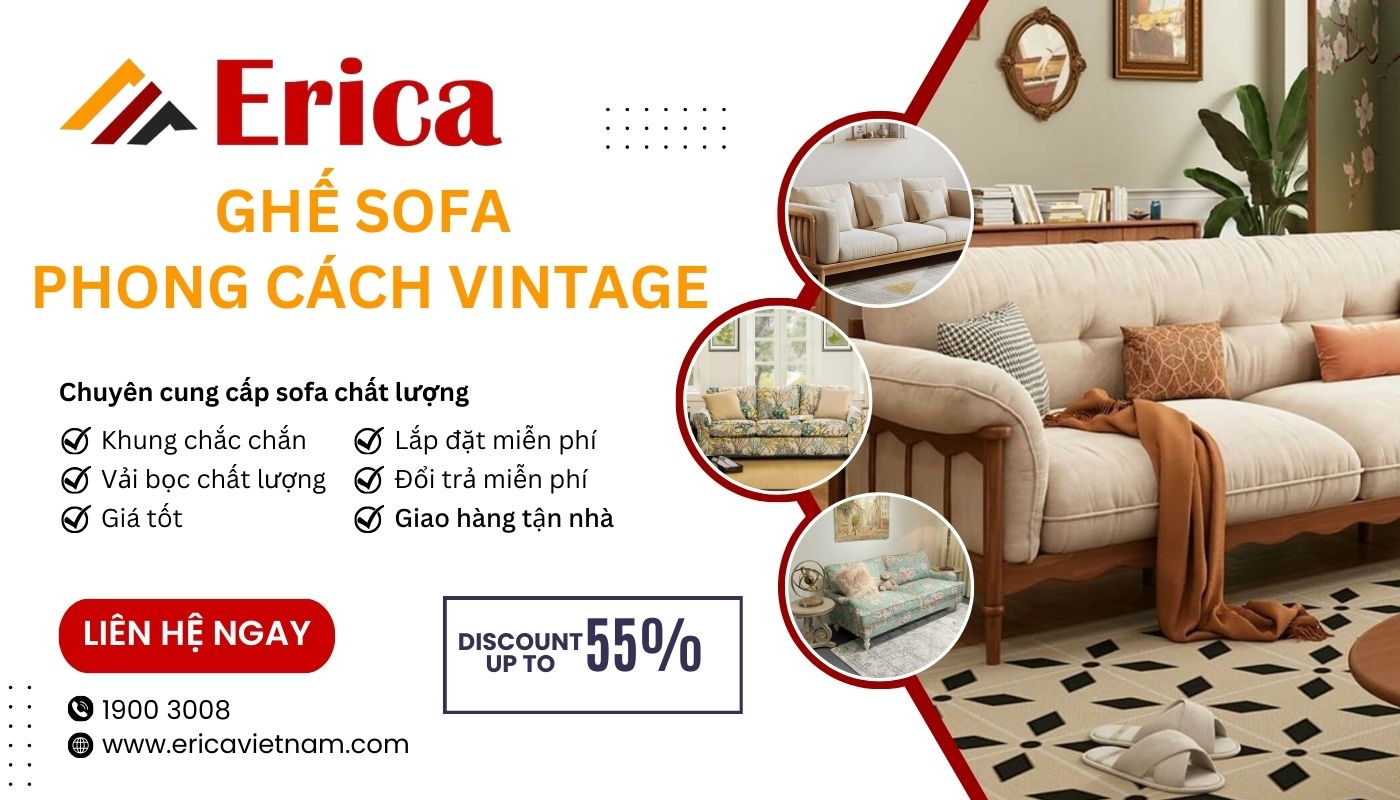 Địa chỉ mua sofa vintage chất lượng, giá tốt