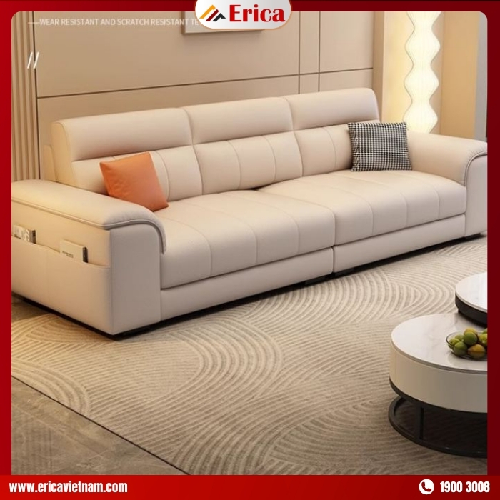 Sofa màu trắng cho phòng khách SD050