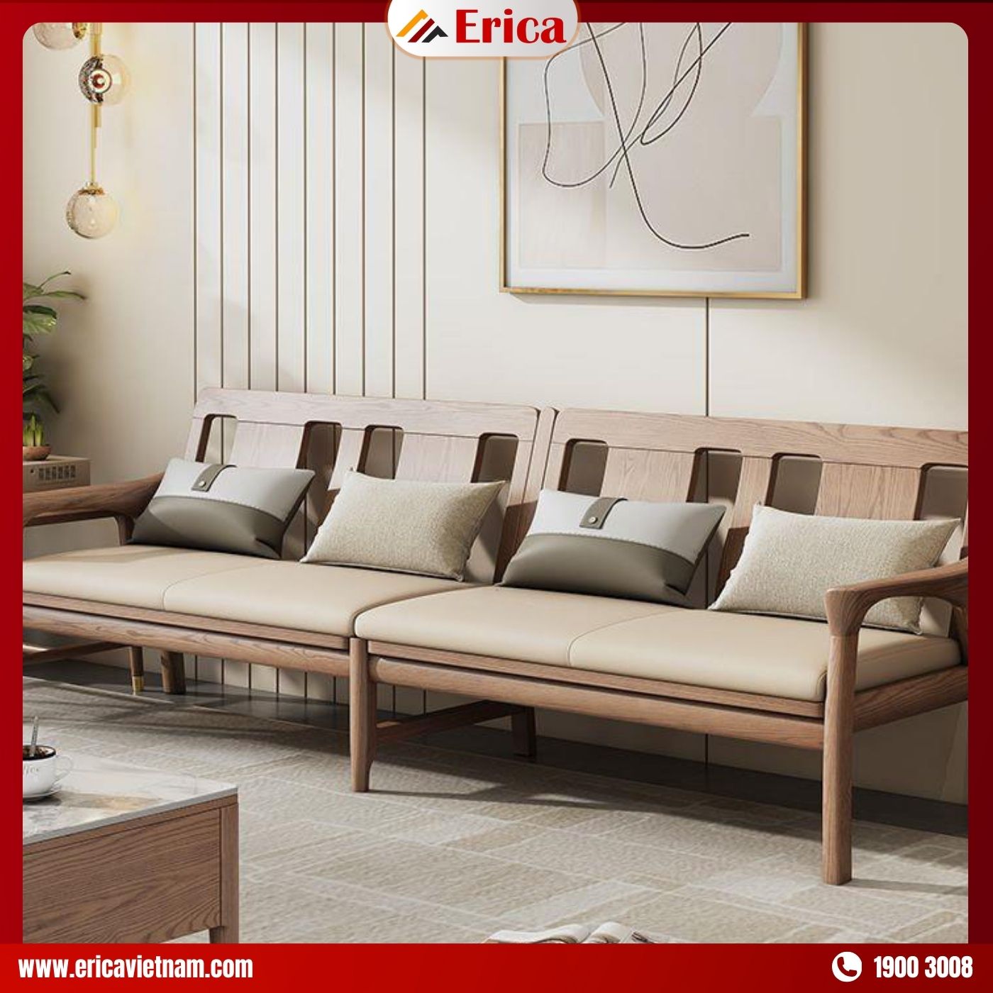 Sofa phong cách vintage ERICA EB101 mang hơi hướng tối giản