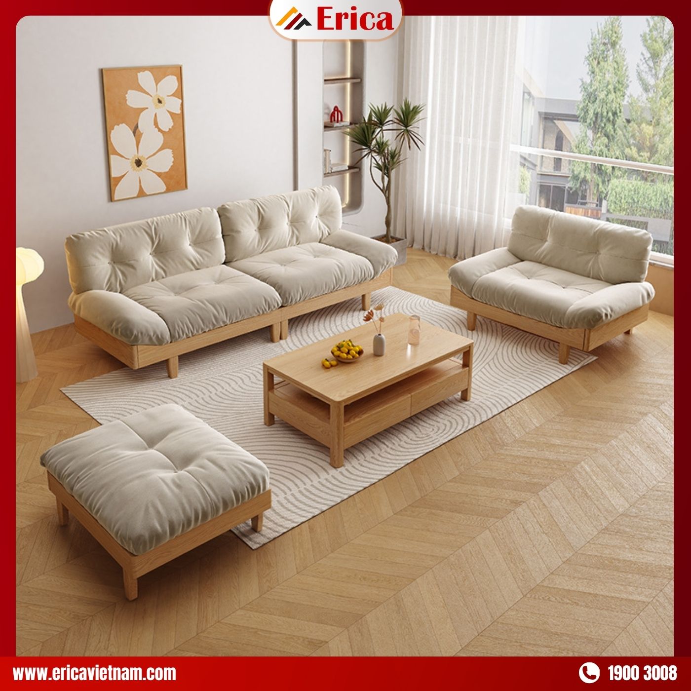 ERICA - EB560 là mẫu ghế gỗ phong cách Nhật Bản bán chạy