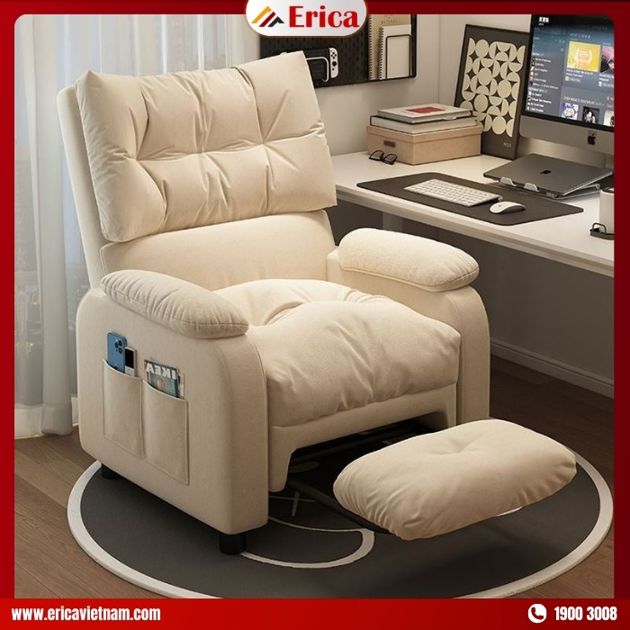 sofa màu trắng đẹp thư giãn Erica ST252