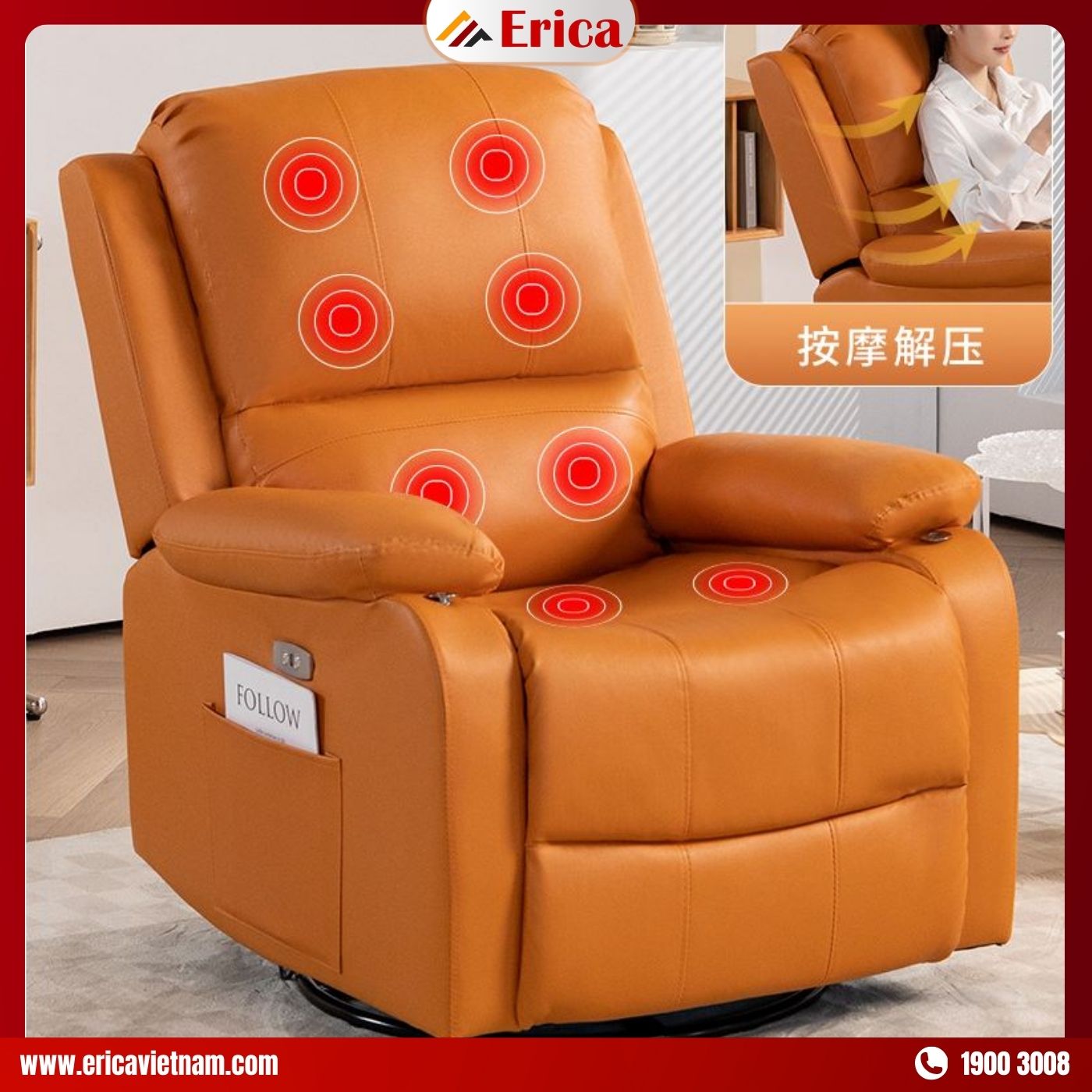 Ghế sofa chỉnh điện massage cho người già