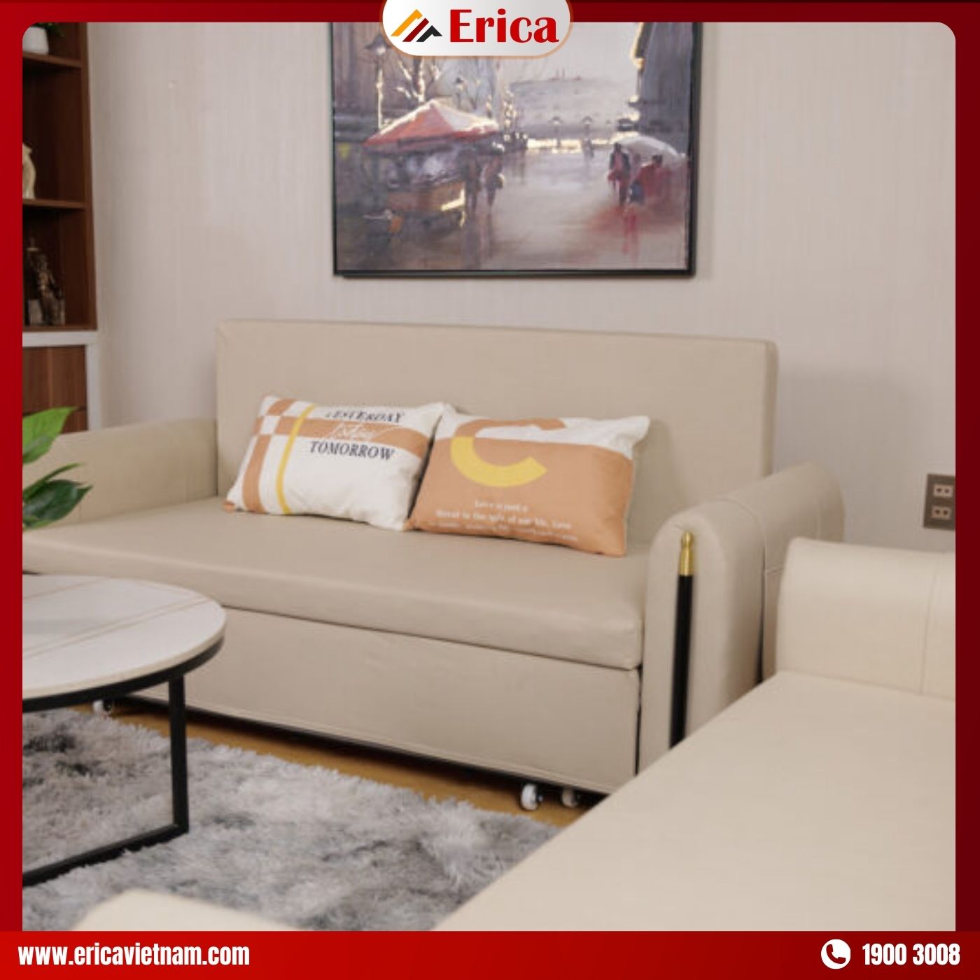 Sofa giường kiểu Hàn Quốc thanh lịch Erica ED7