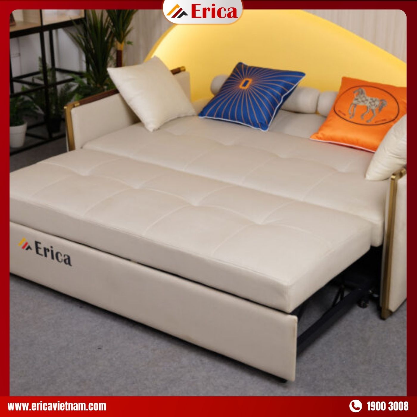 Sofa giường LX9 cao cấp phong cách Ý sang trọng, thời thượng