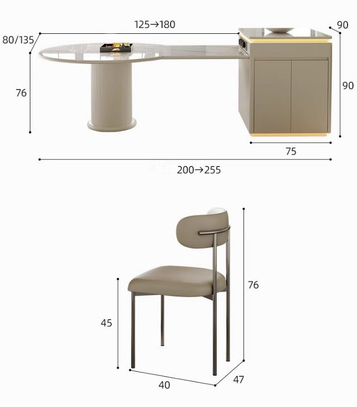 Kích Thước bàn ăn đẹp DP17