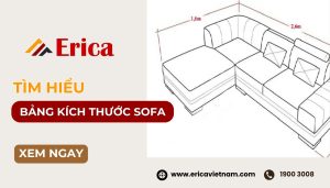 Bảng kích thước sofa chuẩn nhất theo nhiều kiểu dáng