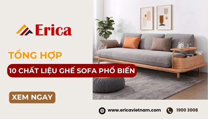 Các loại chất liệu sofa phổ biến trên thị trường