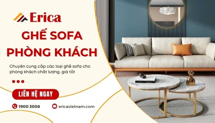 Erica chuyên cung cấp các dòng sofa cho phòng khách giá rẻ