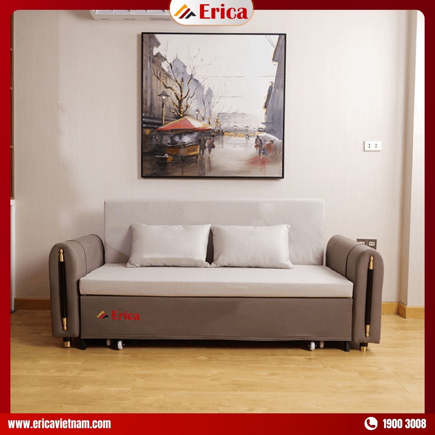 Mẫu sofa giường ERICA ED11 1 mét 8