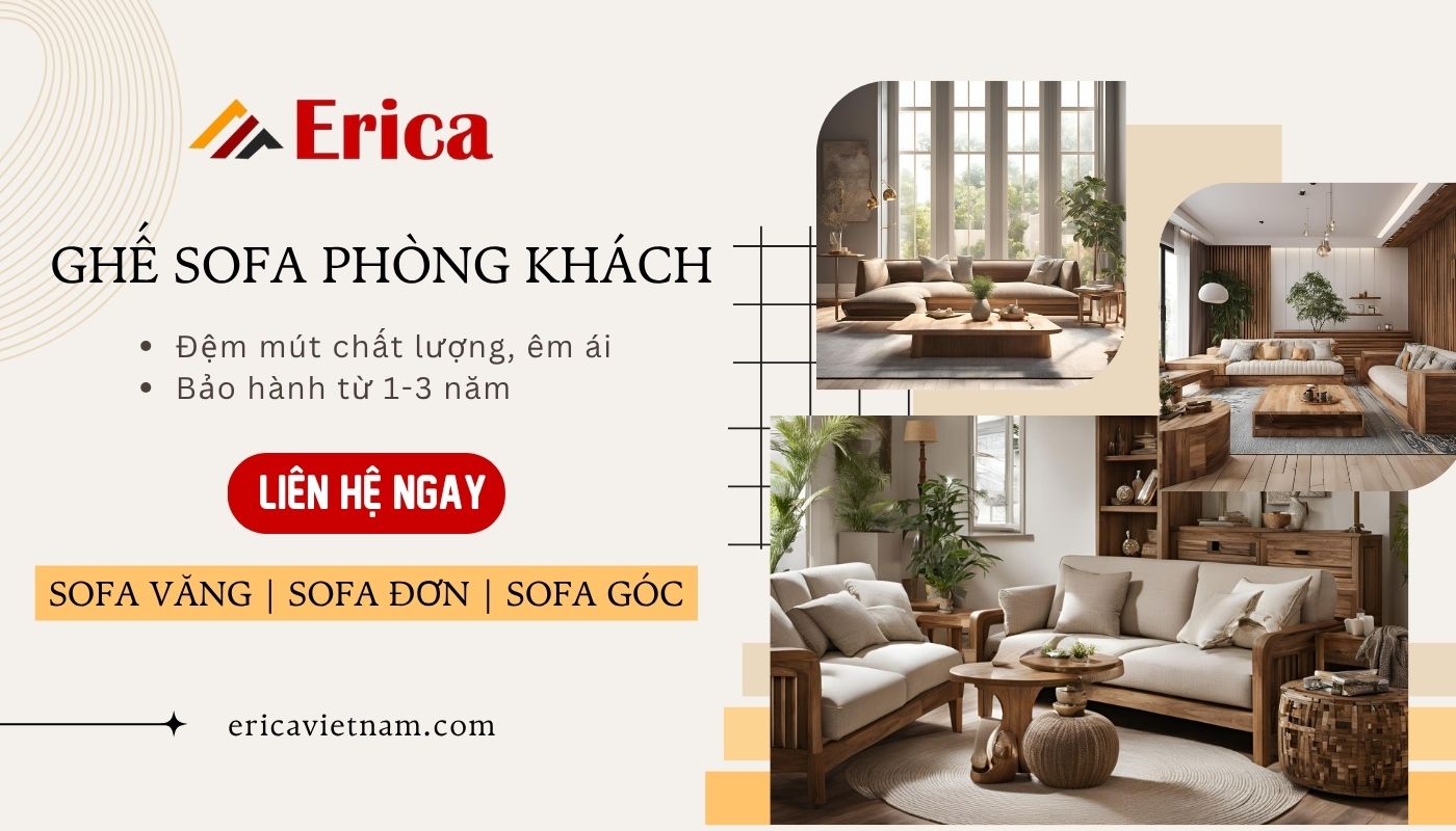 Mua ghế sofa giá rẻ hơn 30 triệu, đảm bảo chất lượng tốt tại ERICA Mua ghế sofa giá rẻ hơn 30 triệu, đảm bảo chất lượng tốt tại ERICA