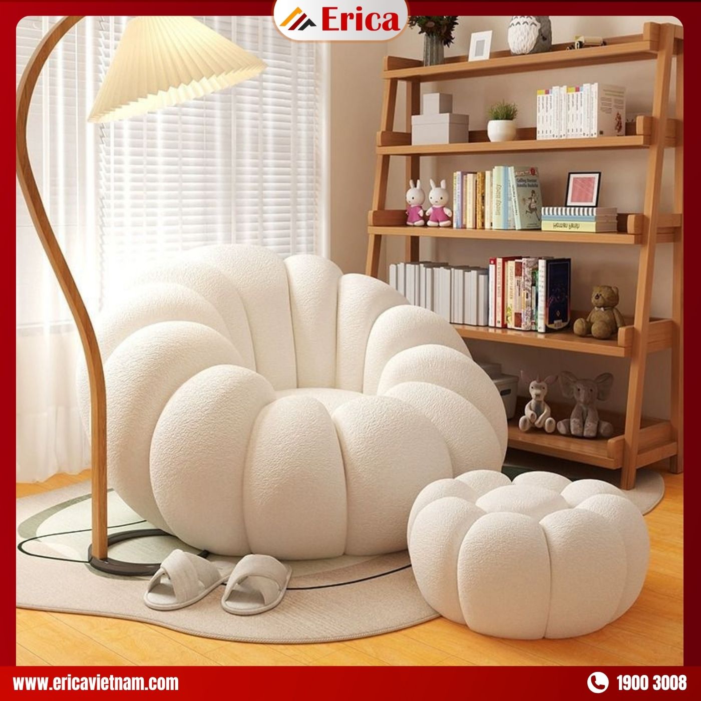 Kiểu ghế sofa đẹp dạng đơn đặt phòng khách thiết kế độc đáo, tối ưu không gian